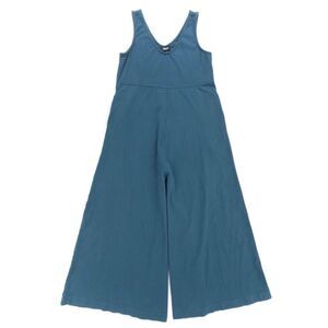 MIEN Studios Lakeside Wide Leg Jumpsuit Rich Teal Crop Minimal Boho Cottagecore